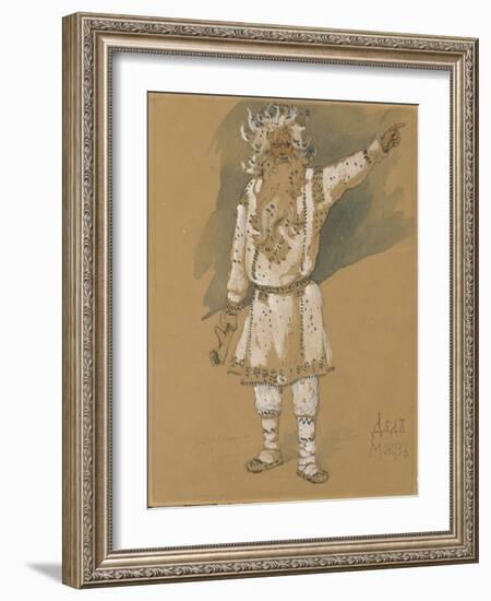 Grandfather Frost. Costume Design for the Opera Snow Maiden by N. Rimsky-Korsakov, 1885-Viktor Mikhaylovich Vasnetsov-Framed Giclee Print