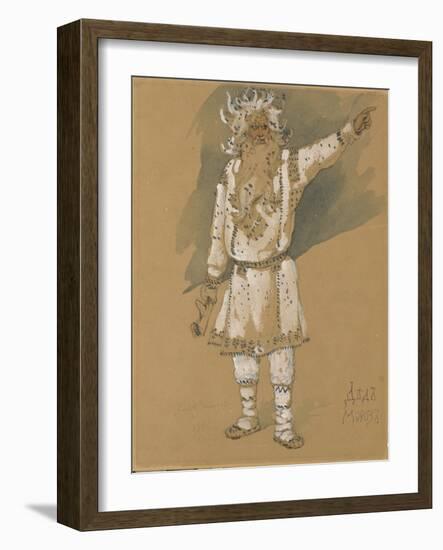 Grandfather Frost. Costume Design for the Opera Snow Maiden by N. Rimsky-Korsakov, 1885-Viktor Mikhaylovich Vasnetsov-Framed Giclee Print