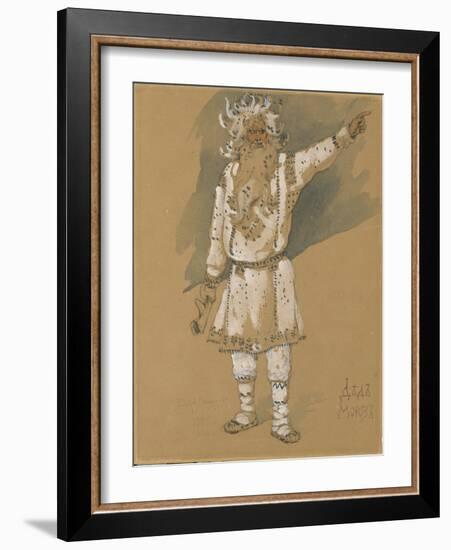 Grandfather Frost. Costume Design for the Opera Snow Maiden by N. Rimsky-Korsakov, 1885-Viktor Mikhaylovich Vasnetsov-Framed Giclee Print