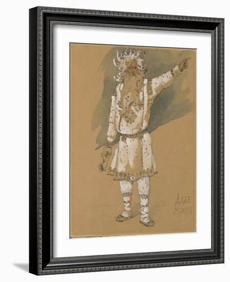 Grandfather Frost. Costume Design for the Opera Snow Maiden by N. Rimsky-Korsakov, 1885-Viktor Mikhaylovich Vasnetsov-Framed Giclee Print