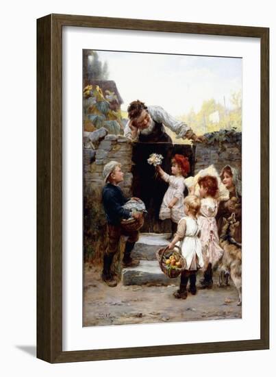 Grandfather's Birthday-Frederick Morgan-Framed Giclee Print