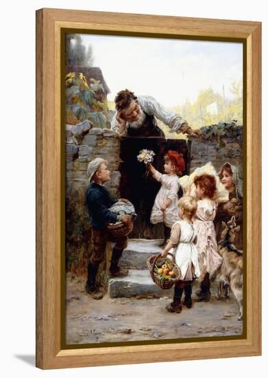 Grandfather's Birthday-Frederick Morgan-Framed Premier Image Canvas