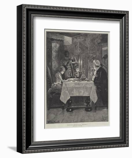 Grandfather's Christmas Dinner, The Ladies!-Richard Caton Woodville II-Framed Giclee Print