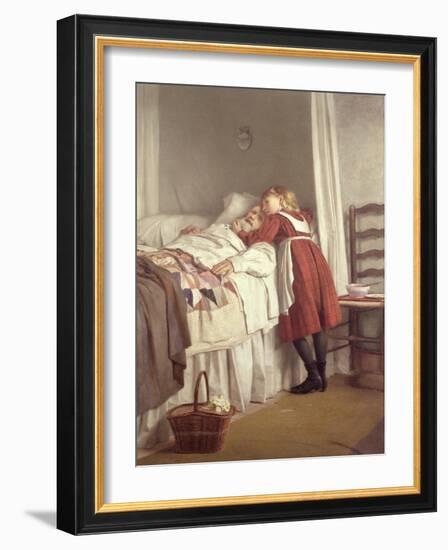 Grandfather's Little Nurse-James Hayllar-Framed Giclee Print