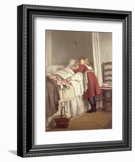 Grandfather's Little Nurse-James Hayllar-Framed Giclee Print