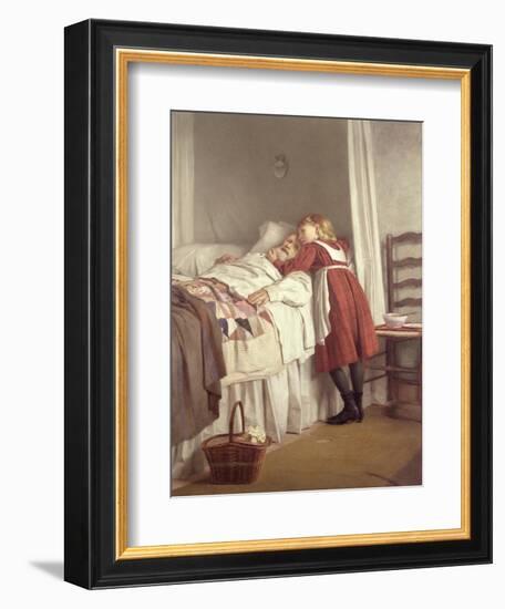 Grandfather's Little Nurse-James Hayllar-Framed Giclee Print