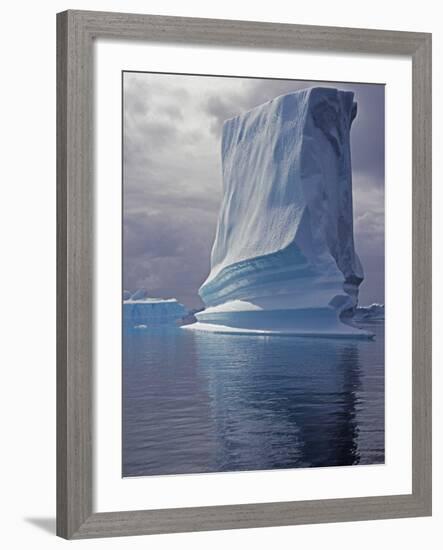 Grandidier Channel, Pleneau Island, Grounded Iceberg, Antarctica-Allan White-Framed Photographic Print