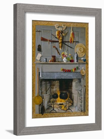 Grandma's Hearthstone, 1890-John Haberle-Framed Giclee Print