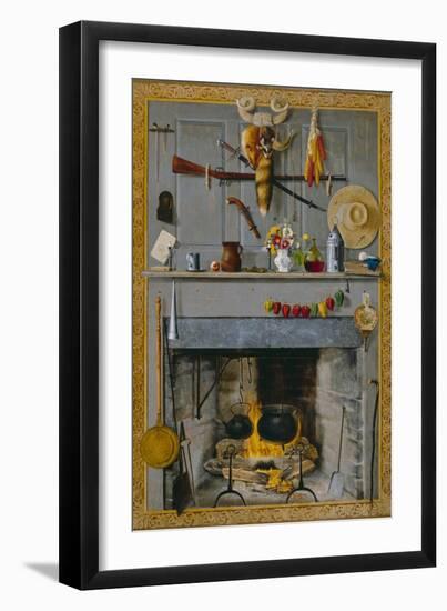 Grandma's Hearthstone, 1890-John Haberle-Framed Giclee Print