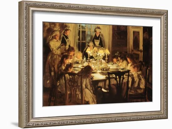 Grandmother's Birthday-John Henry Lorimar-Framed Art Print