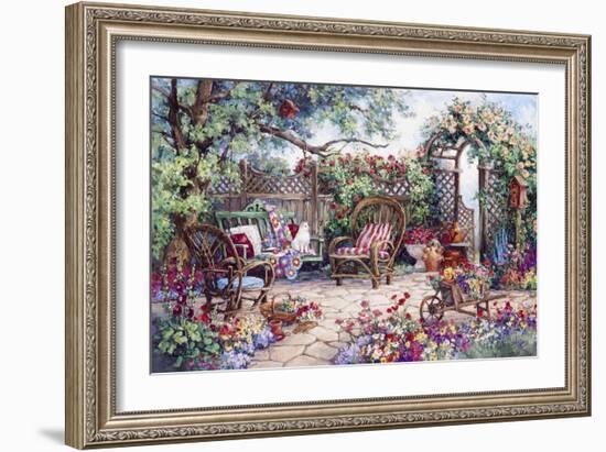 Grandmothers Flower Garden-Barbara Mock-Framed Giclee Print