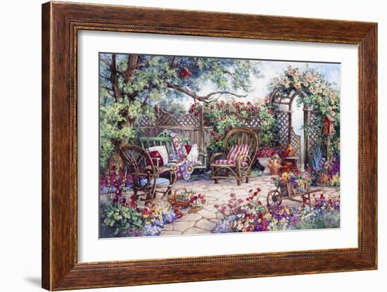 Grandmothers Flower Garden-Barbara Mock-Framed Giclee Print