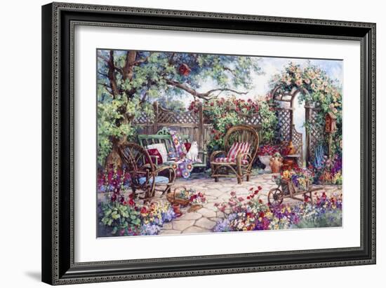 Grandmothers Flower Garden-Barbara Mock-Framed Giclee Print