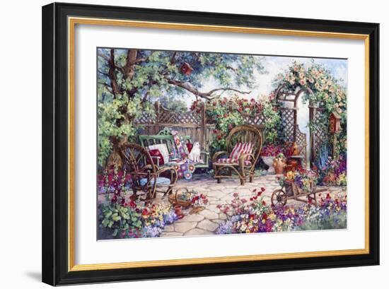 Grandmothers Flower Garden-Barbara Mock-Framed Giclee Print