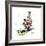 Grandpa and Me: Fishing-Norman Rockwell-Framed Giclee Print