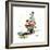 Grandpa and Me: Fishing-Norman Rockwell-Framed Giclee Print