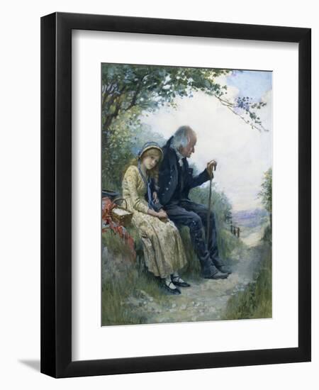 Grandpa's Favourite-Harold Copping-Framed Giclee Print