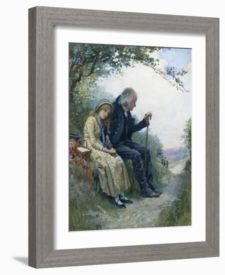 Grandpa's Favourite-Harold Copping-Framed Giclee Print