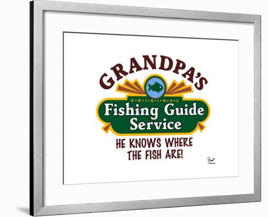 Grandpa's Fishing Guide Service-Mark Frost-Framed Giclee Print