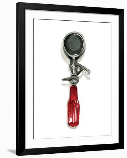 Grandpa's Ice Cream Scoop-Stacy Milrany-Framed Art Print