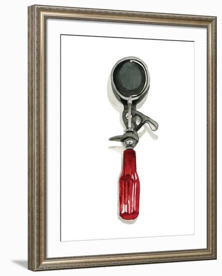 Grandpa's Ice Cream Scoop-Stacy Milrany-Framed Art Print