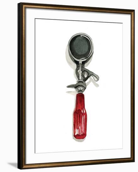 Grandpa's Ice Cream Scoop-Stacy Milrany-Framed Art Print