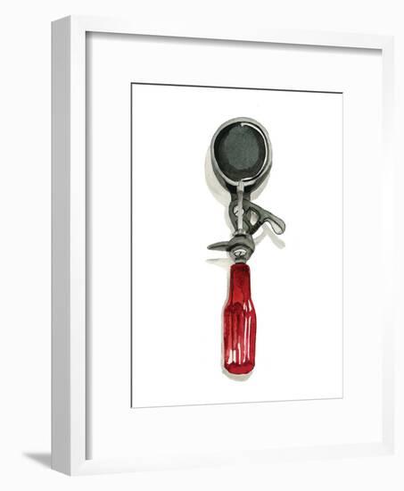 Grandpa's Ice Cream Scoop-Stacy Milrany-Framed Art Print