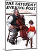 "Grandpa's Little Ballerina" Saturday Evening Post Cover, February 3,1923-Norman Rockwell-Mounted Giclee Print