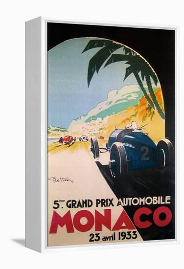 Grandprix Automobile Monaco 1933-null-Framed Premier Image Canvas