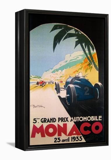 Grandprix Automobile Monaco 1933-null-Framed Premier Image Canvas