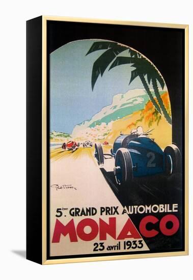 Grandprix Automobile Monaco 1933-null-Framed Premier Image Canvas