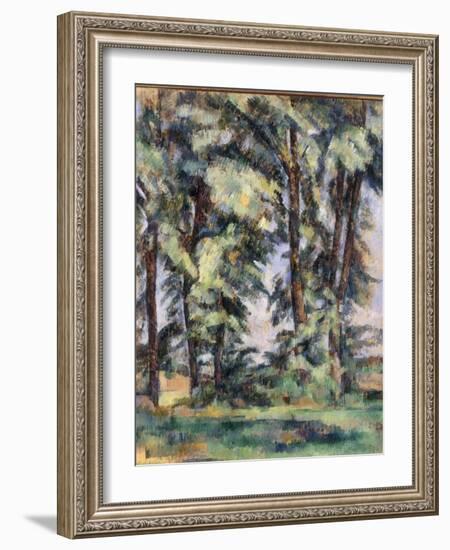 Grands Arbres au Jas de Bouffan, c.1890-Paul Cézanne-Framed Giclee Print