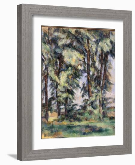 Grands Arbres au Jas de Bouffan, c.1890-Paul Cézanne-Framed Giclee Print