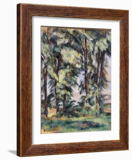 Grands Arbres au Jas de Bouffan, c.1890-Paul Cézanne-Framed Giclee Print