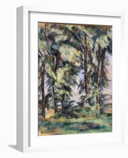 Grands Arbres au Jas de Bouffan, c.1890-Paul Cézanne-Framed Giclee Print