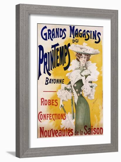 Grands Magasins Du Printemps Bayonne Fashion Poster-Alfred Choubrac-Framed Giclee Print