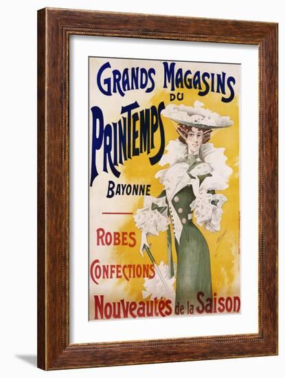 Grands Magasins Du Printemps Bayonne Fashion Poster-Alfred Choubrac-Framed Giclee Print