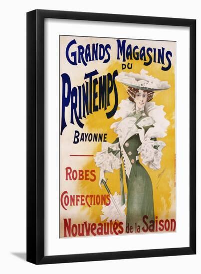 Grands Magasins Du Printemps Bayonne Fashion Poster-Alfred Choubrac-Framed Giclee Print