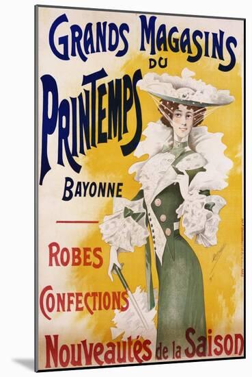 Grands Magasins Du Printemps Bayonne Fashion Poster-Alfred Choubrac-Mounted Giclee Print