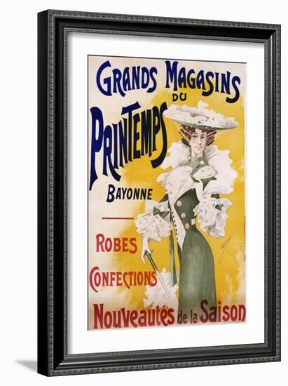 Grands Magasins Du Printemps Bayonne Fashion Poster-Alfred Choubrac-Framed Giclee Print