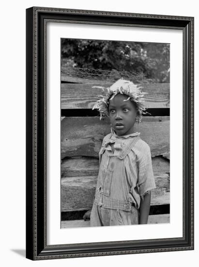 Grandson of Negro Tenant Whose Father Is in the Penitentiary-Dorothea Lange-Framed Art Print