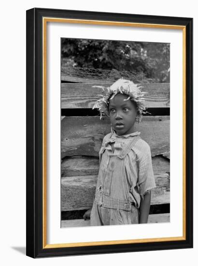 Grandson of Negro Tenant Whose Father Is in the Penitentiary-Dorothea Lange-Framed Art Print