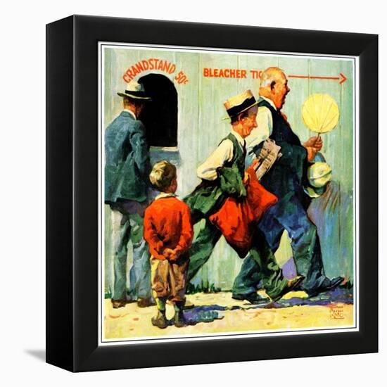 "Grandstand 50 Cents,"July 1, 1930-William Meade Prince-Framed Premier Image Canvas