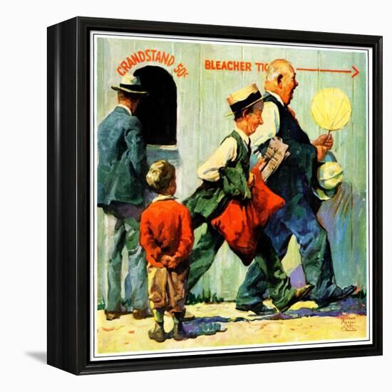 "Grandstand 50 Cents,"July 1, 1930-William Meade Prince-Framed Premier Image Canvas