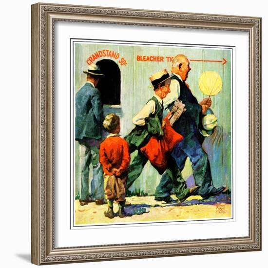 "Grandstand 50 Cents,"July 1, 1930-William Meade Prince-Framed Giclee Print