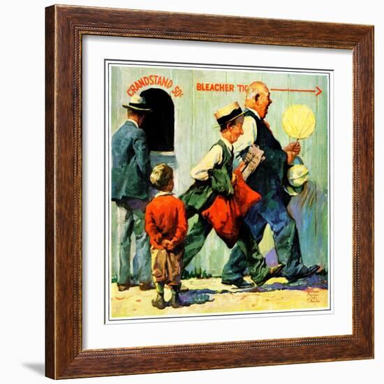 "Grandstand 50 Cents,"July 1, 1930-William Meade Prince-Framed Giclee Print