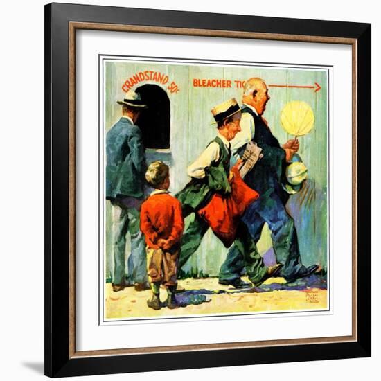"Grandstand 50 Cents,"July 1, 1930-William Meade Prince-Framed Giclee Print