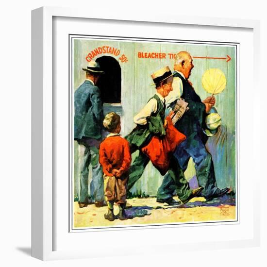 "Grandstand 50 Cents,"July 1, 1930-William Meade Prince-Framed Giclee Print