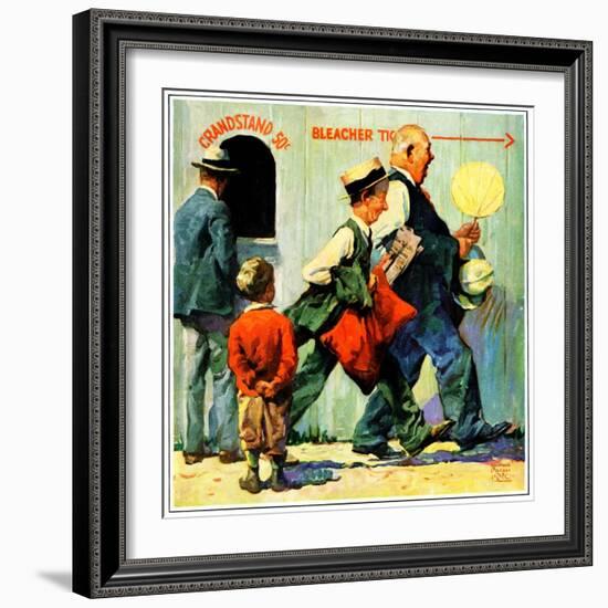 "Grandstand 50 Cents,"July 1, 1930-William Meade Prince-Framed Giclee Print