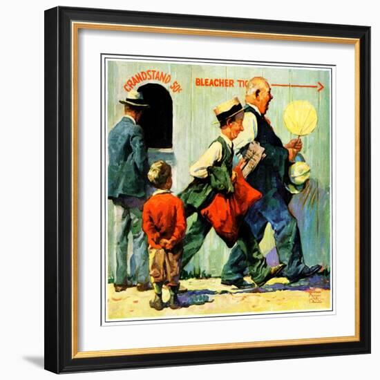 "Grandstand 50 Cents,"July 1, 1930-William Meade Prince-Framed Giclee Print